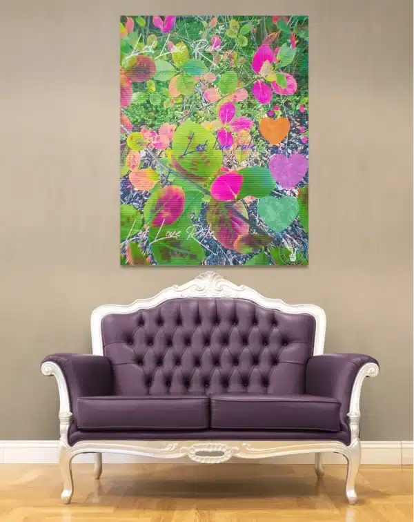LET-LOVE-RULE-PURPLE-CHAIR Let Love Rule