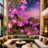 Luxe-lobby-met-bloemenkunstwerk Moon Magic