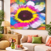 Vibrante-zonnebloem-in-stijlvol-interieur Summer of 2025