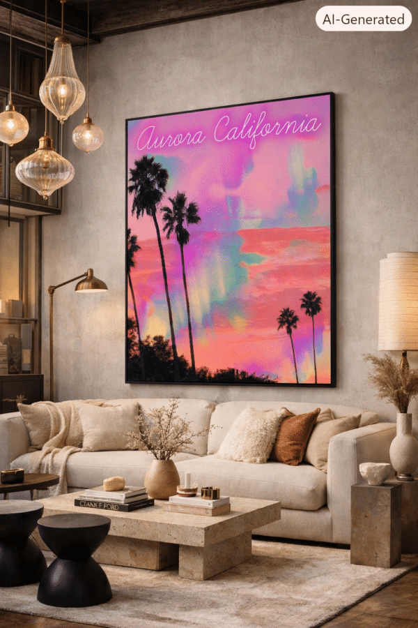AURORA CALIFORNIA NEON VOGUE LIVING Aurora California Neon