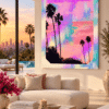 CANVAS AURORA CALIFORNIA LA Aurora California