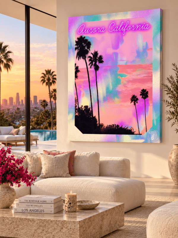CANVAS AURORA CALIFORNIA LA Aurora California