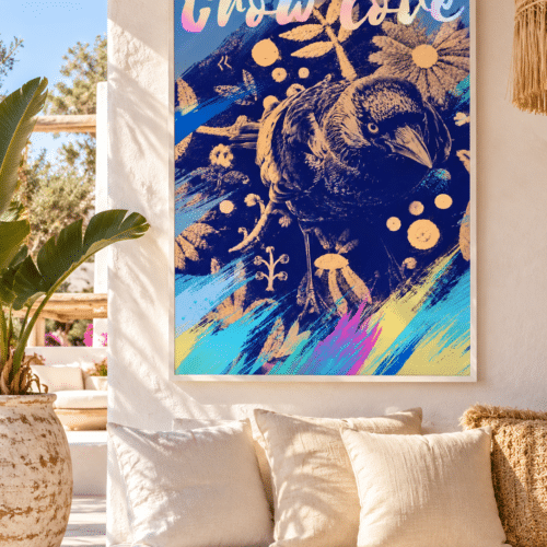 CANVAS CROWLOVE IBIZA Crow Love