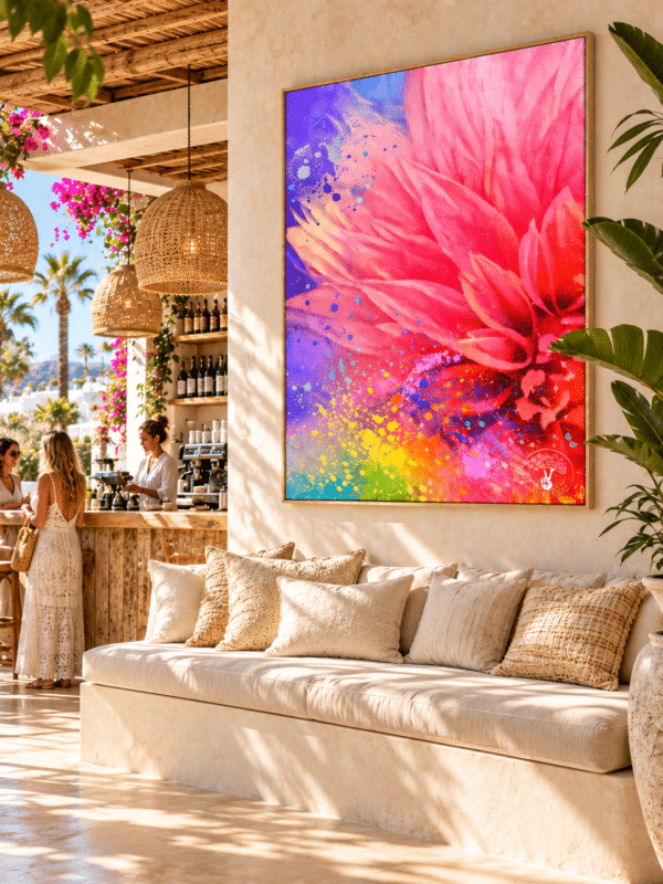CANVAS HAPPY VIBES IBIZA BAR Happy Vibes