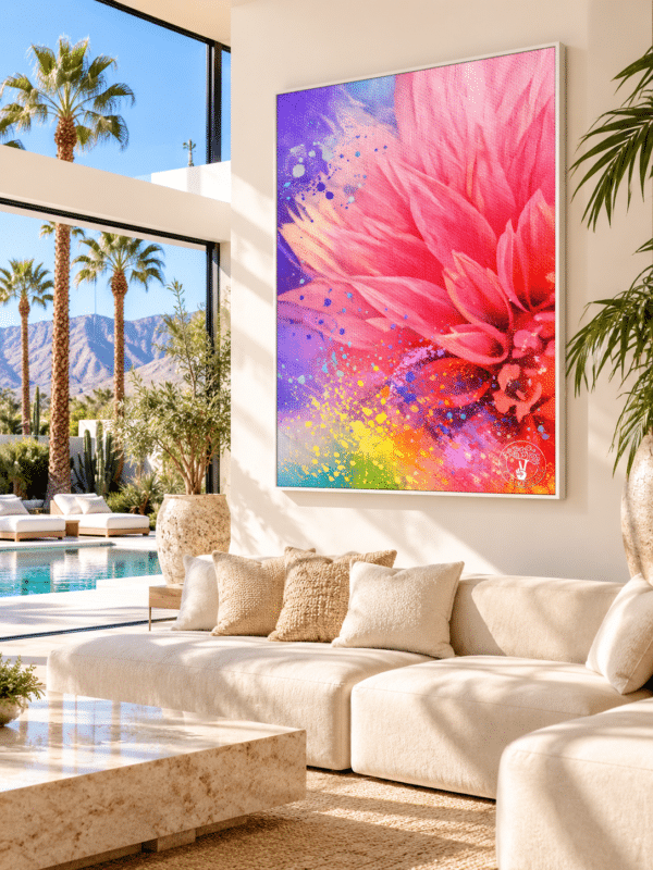 CANVAS HAPPY VIBES PALM SPRINGS Happy Vibes