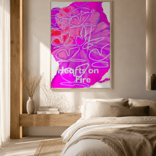 CANVAS HEARTS ON FIRE BEDROOM Hearts on Fire