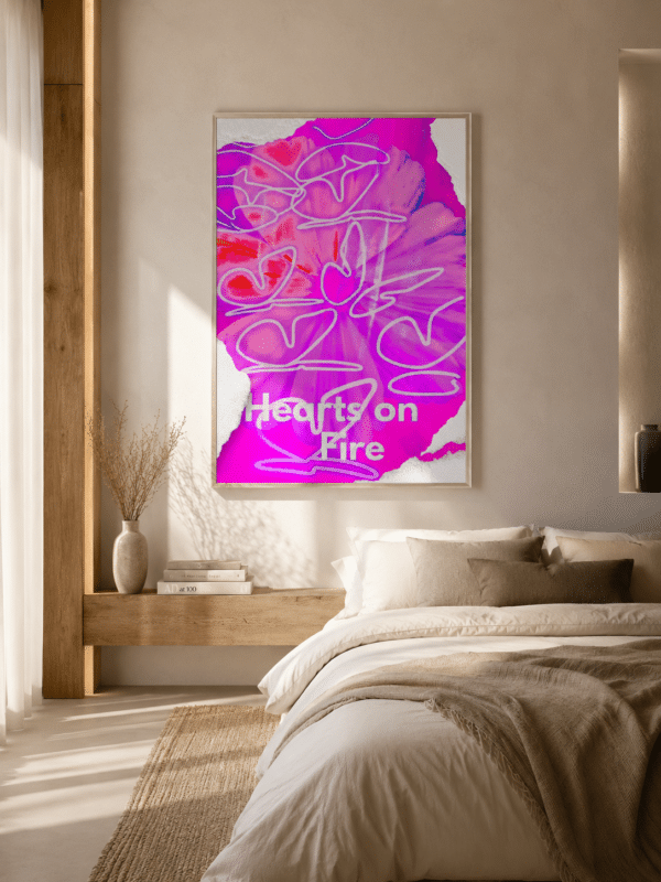 CANVAS HEARTS ON FIRE BEDROOM Hearts on Fire