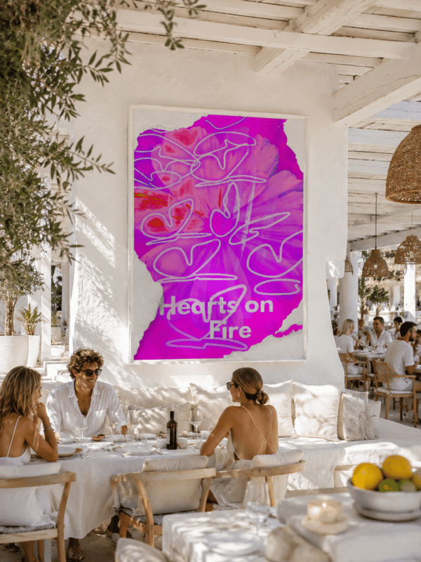 CANVAS HEARTS ON FIRE RESTAURANT Hearts on Fire