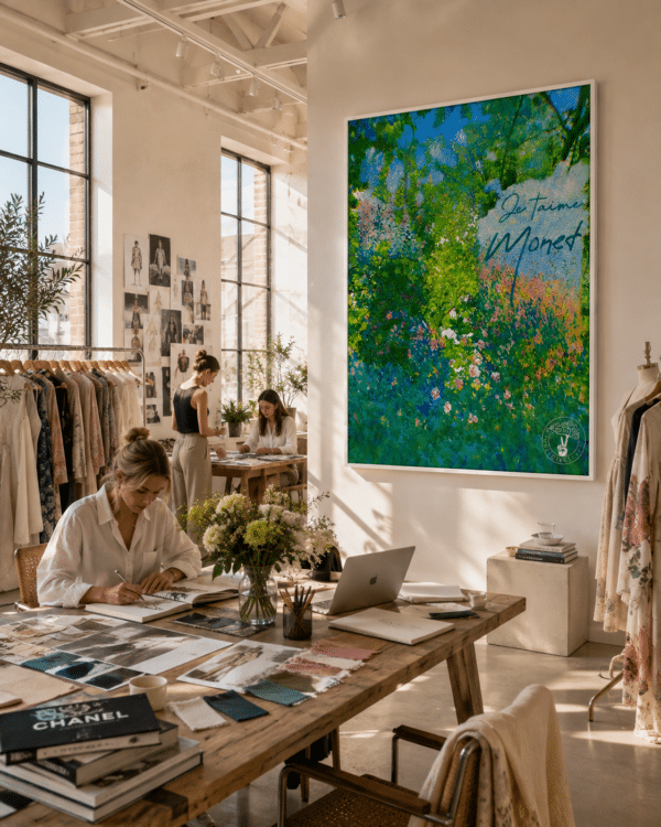 CANVAS JE TAIME MONET ATELIER Je Taime Monet