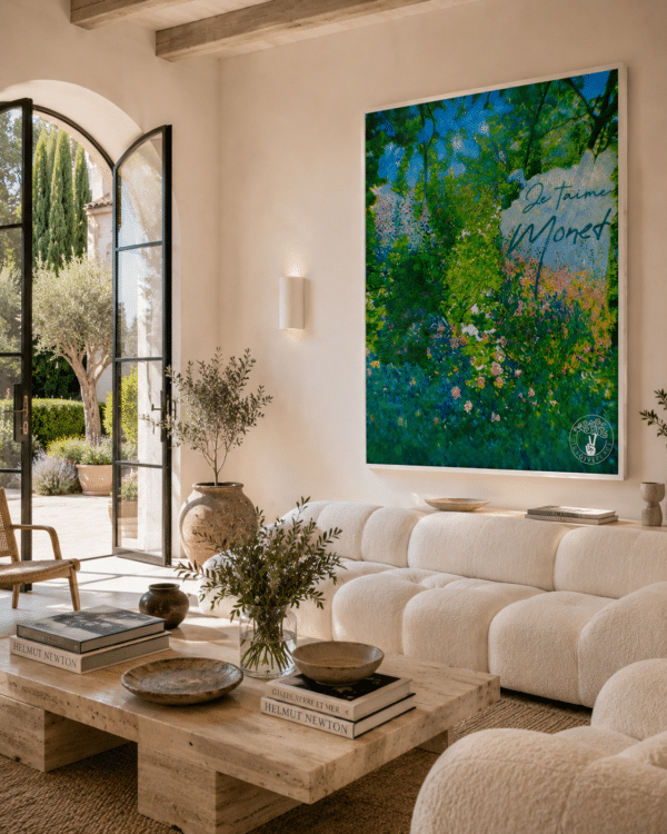 CANVAS JE TAIME MONET CANNES Je Taime Monet