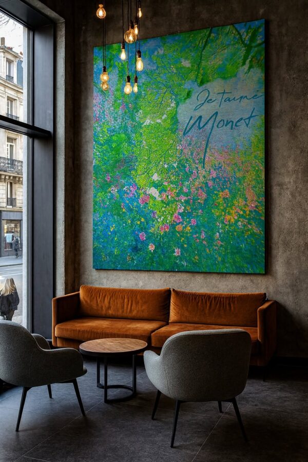 CANVAS JE TAIME MONET PARIJS 2 Je Taime Monet