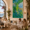 CANVAS JE TAIME MONET RESTAURANT Je Taime Monet