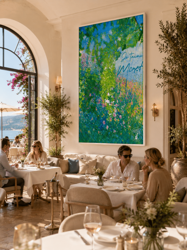 CANVAS JE TAIME MONET RESTAURANT Je Taime Monet