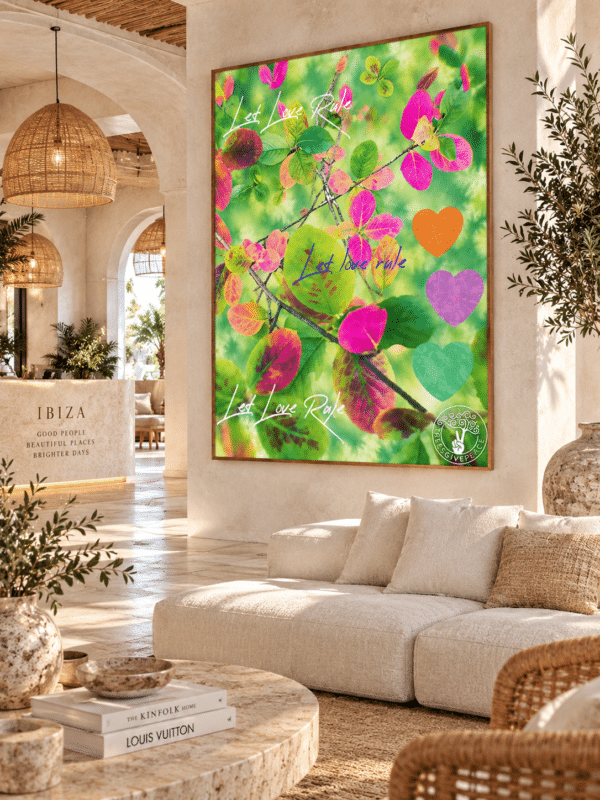CANVAS LET LOVE RULE IBIZA Let Love Rule