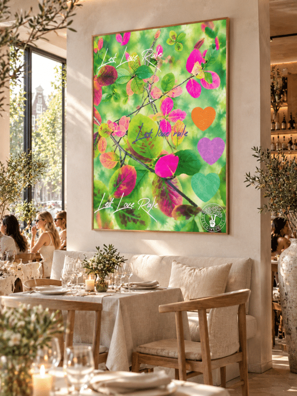 CANVAS LET LOVE RULE RESTAURANT Let Love Rule