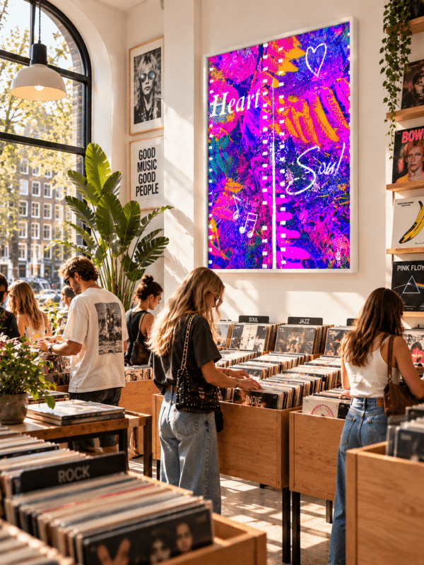 CANVAS MUSIC IS MY SOUL RECORD STORE Music is my Soul