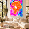 CANVAS ORANGE CRUSH LIVING ROOM Orange Crush