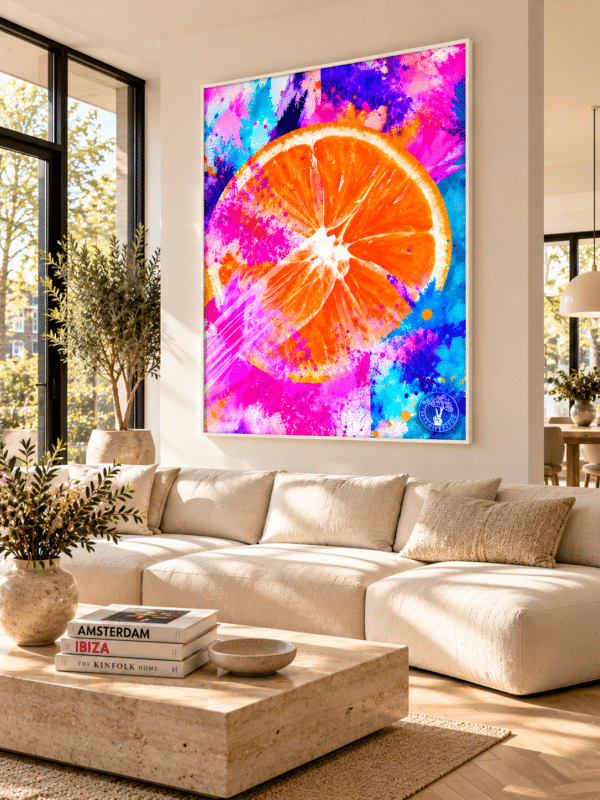 CANVAS ORANGE CRUSH LIVING ROOM Orange Crush