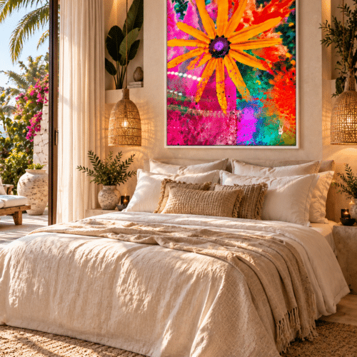CANVAS POWER OF A FLOWER BEDROOM Power of a Flower