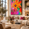 CANVAS POWER OF A FLOWER LIVING ROOM Power of a Flower
