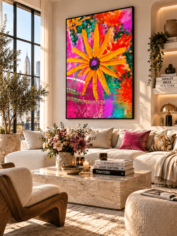 CANVAS POWER OF A FLOWER LIVING ROOM Power of a Flower