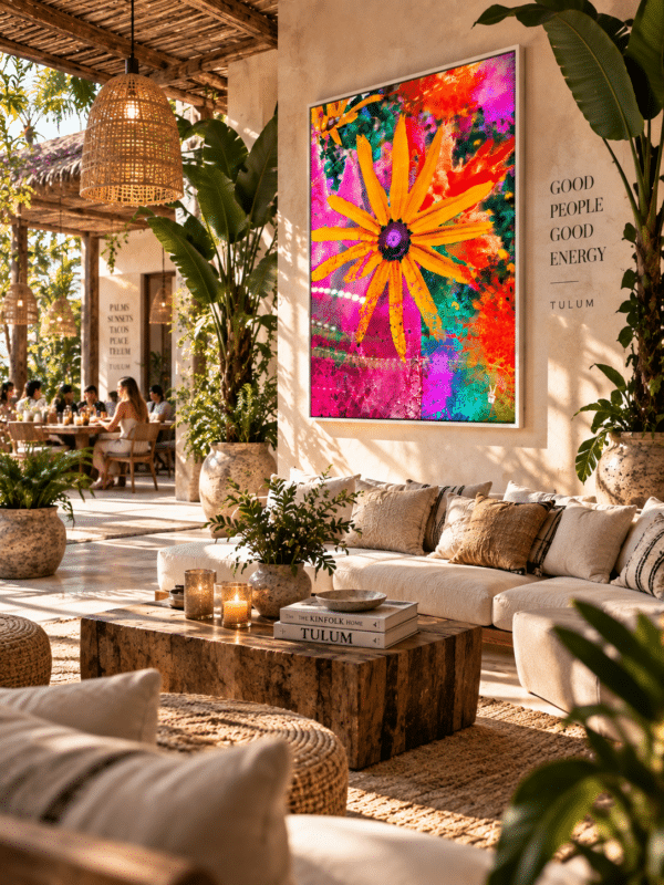 CANVAS POWER OF A FLOWER TULUM Power of a Flower