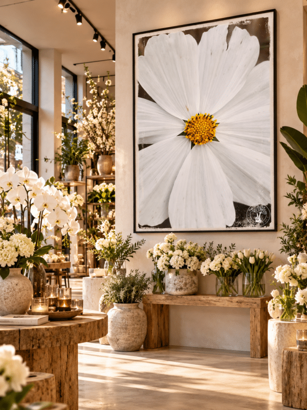CANVAS WHITE ZEN FLOWERSHOP White Zen