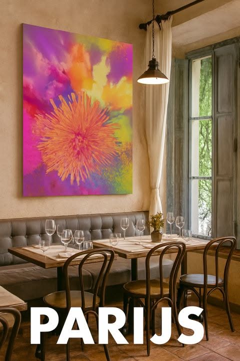 CANVAS WILD BLOOM PARIJS Wild Bloom
