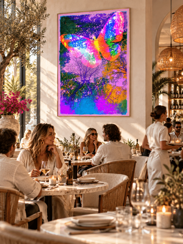 Canvas BOHEMIAN BUTTERFLY RESTAURANT Bohemian Butterfly