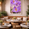 Chic-restaurant-met-bloemenkunst-en-groen Crocus Vibes