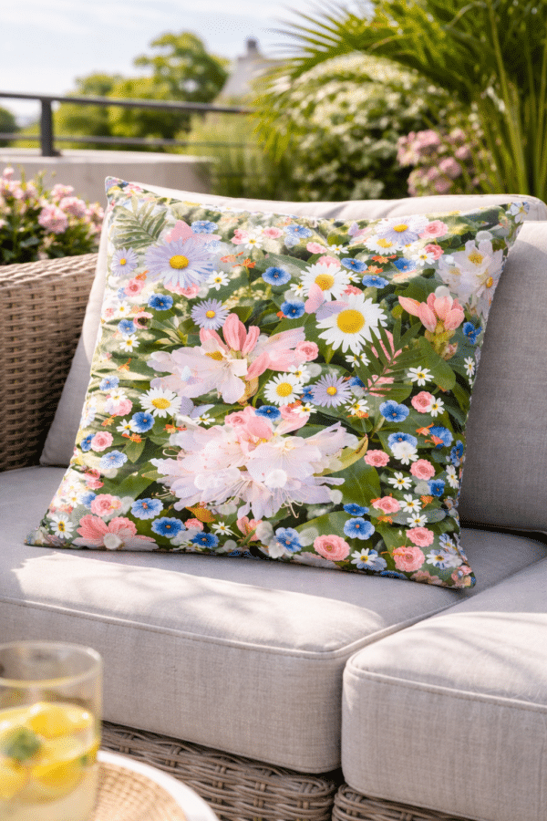 Floral-kussen-op-zonneterras Springlove
