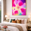 Luxe-slaapkamer-met-abstracte-kunst Woodstock