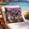 Luxe-strandstoel-met-kleurrijk-kussen Happy Spring