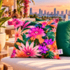 TUINKUSSEN FLOWERPOWER MIAMI Flower Power