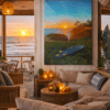 Zonsondergang-bij-het-strandpaviljoen-1 Surfin USA